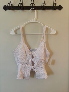 New with tags Free People Charlize Crochet top